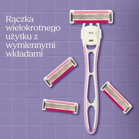 Wilkinson Sword Intuition Flow golarka damska zapasowe ostrza 4 szt.