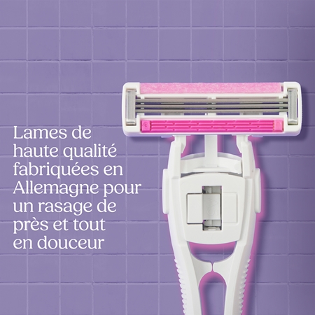 Wilkinson Sword Intuition Flow rasoir féminin + lames de rechange 4 pièces