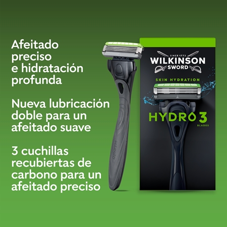 Wilkinson Sword Hydro3 afeitadora + cabezales de recambio 8 uds