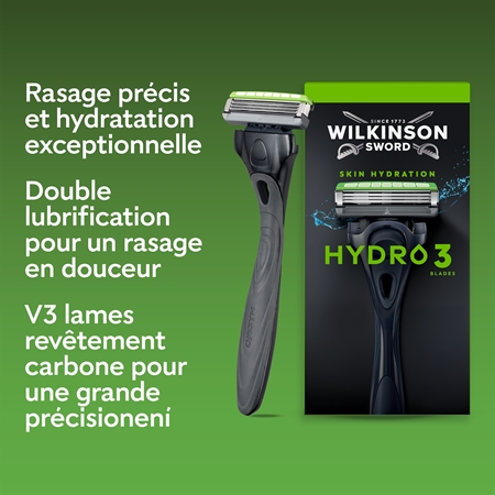 Wilkinson Sword Hydro3 rasoir + têtes de rechange 8 pcs