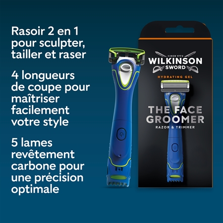 Wilkinson Sword Hydro5 The Face Groomer tondeuse et rasoir pour rasage humide