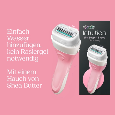 Wilkinson Sword Intuition 2in1 Soap & Shave Nourishing Damen Rasierer