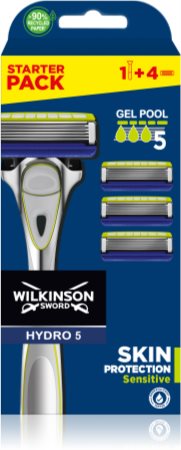 Wilkinson Sword Hydro5 Skin Protection Sensitive Rasierer + Rasierklingen
