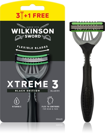 Wilkinson Sword Xtreme 3 Black Edition Disposable Razors for men