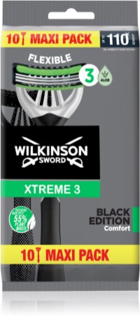 Wilkinson Sword Xtreme 3 Black Edition Vienreizlietojamie skuvekļi