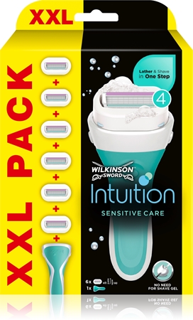 Wilkinson Sword Intuition Sensitive Care Barberingsmaskine + Erstatningshoveder