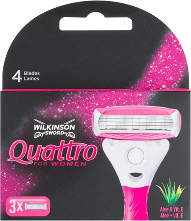 Wilkinson Sword Quattro for Women Aloe & Vit. E náhradní břity