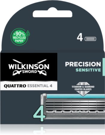 Wilkinson Sword Quattro Essential 4 Precision Sensitive lames de rechange