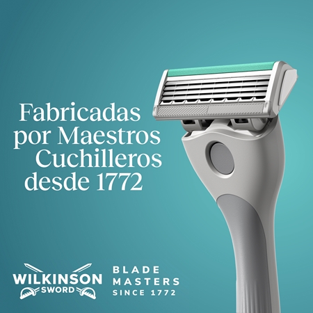 Wilkinson Sword Quattro Essential 4 Titanium Sensitive recambios de cuchillas