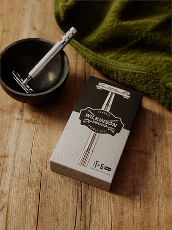 Wilkinson Sword Barbers Style Classic Shave The Edger máquina de depilação + lâminas de reposição 5 pçs