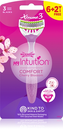 Wilkinson Sword My Intuition Xtreme 3 Comfort Cherry Blossom Disposable Razors
