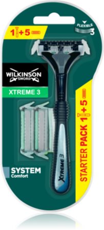 Wilkinson Sword Xtreme 3 Hybrid rasoio + testina di ricambio 5 pz