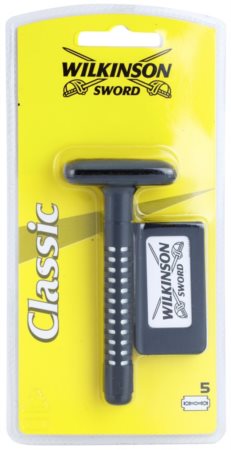 Wilkinson Sword Classic aparelho barbear + cabeças de substituição 5 pçs