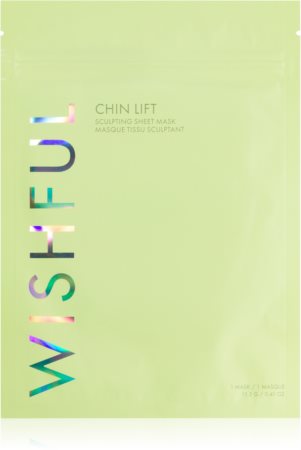 Wishful Chin Lift masque en tissu liftant pour raffermir la peau du cou et du menton