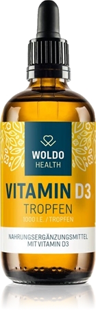 WoldoHealth® Vitamin D3 1000 IU Tropfen für gesunde Knochen und Zähne