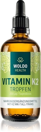 WoldoHealth® Vitamin K2 Tropfen für gesunde Knochen und Zähne