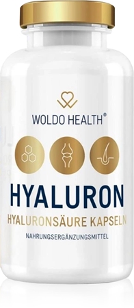 WoldoHealth® Hyaluron Kapseln mit Hyaluronsäure, Zink und Biotin