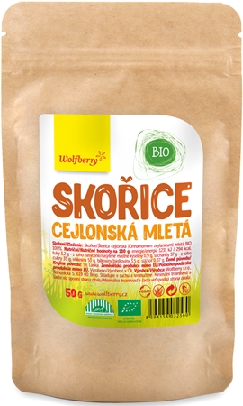 Wolfberry Skořice cejlonská mletá BIO koření jednodruhové v BIO kvalitě
