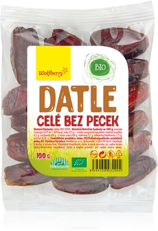 Wolfberry Datle celé BIO sušené ovocie