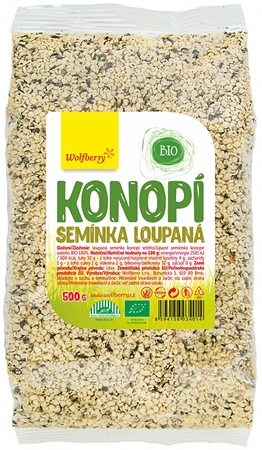 Wolfberry Konopné semienko lúpané BIO semienka v BIO kvalite