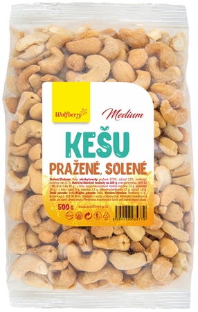 Wolfberry Kešu pražené solené ořechy pražené solené