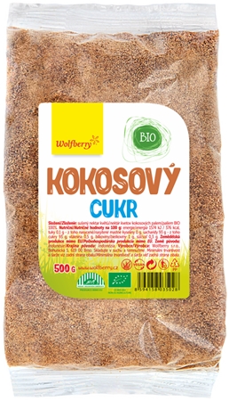 Wolfberry Kokosový cukor BIO prírodné sladidlo v BIO kvalite