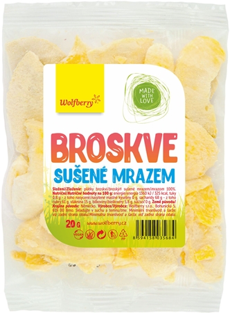 Wolfberry Broskyne lyofilizované mrazom sušené ovocie