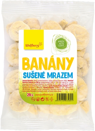 Wolfberry Banány sušené mrazem mrazem sušené ovoce