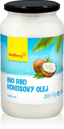 Wolfberry RBD Coconut Oil BIO olej kokosowy w jakości BIO