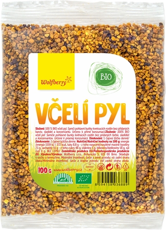 Wolfberry Včelí pyl BIO podpora imunity v BIO kvalitě
