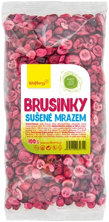Wolfberry Brusnice lyofilizované mrazom sušené ovocie