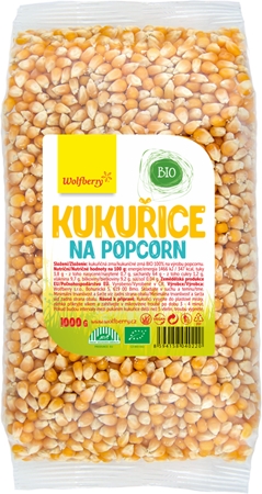 Wolfberry Kukurica na popcorn BIO na prípravu pukancov v BIO kvalite