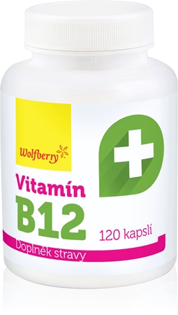 Wolfberry Vitamín B12 kapsle pro podporu snížení míry únavy a vyčerpání