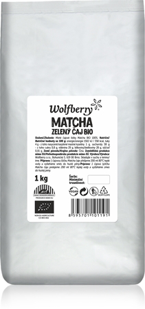 Wolfberry Matcha čaj BIO zelený čaj v BIO kvalite