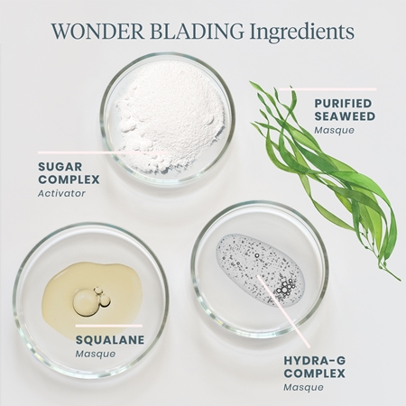 WONDERSKIN Wonder Blading Lip Stain Kit κραγιόν που ξεφλουδίζεται + ενεργοποιητής απόχρωση Burgundy Red