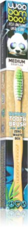 Woobamboo Eco Toothbrush Medium bambukinis dantų šepetėlis vidutinis