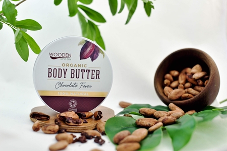 WoodenSpoon Organic Chocolate Fever tělové máslo s vůní čokolády