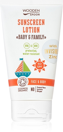 WoodenSpoon Baby & Family сонцезахисне молочко для всієї родини SPF 50