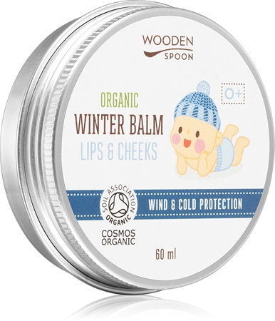 WoodenSpoon Organic Wind & Cold Protection Beskyttende ansigtscreme og læbepomade 2-i-1 til børn