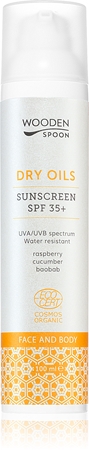 WoodenSpoon Dry Oils Sunscreen SPF 35+ Sol-lotion för ansikte och kropp SPF 35
