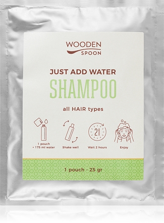 WoodenSpoon Just add water! naravni šampon za sijaj in mehkobo las