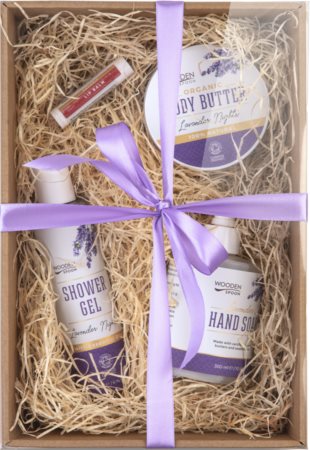 WoodenSpoon Organic Lavender Nights Geschenkset (mit Lavendelduft)