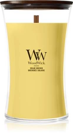 Woodwick Solar Orchid Duftkerze mit Holzdocht
