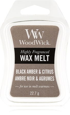 Woodwick Black Amber & Citrus wax melt