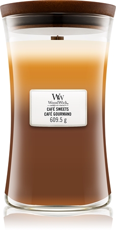 Woodwick Trilogy Café Sweets doftljus trä wick