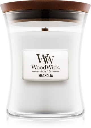 Woodwick Magnolia bougie parfumée avec mèche en bois