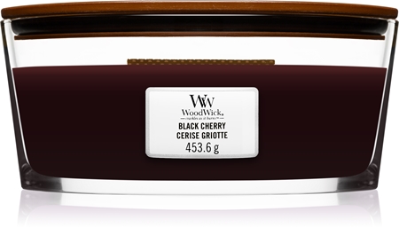 Woodwick Black Cherry mirisna svijeća s drvenim fitiljem (hearthwick)