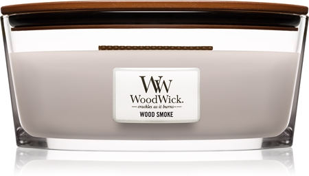 WoodWick Candela profumata Ellispe con stoppino crepitante | Lavender Spa | Durata della fragranza: fino a 50 ore