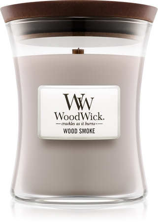 Woodwick Wood Smoke vonná svíčka s dřevěným knotem