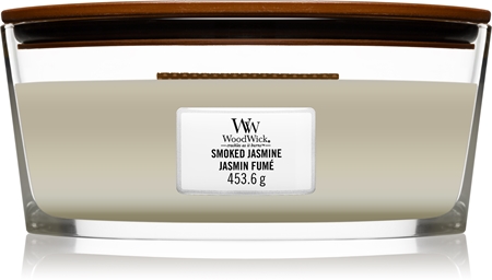 Woodwick Smoked Jasmine Duftkerze mit holzdocht (hearthwick)
